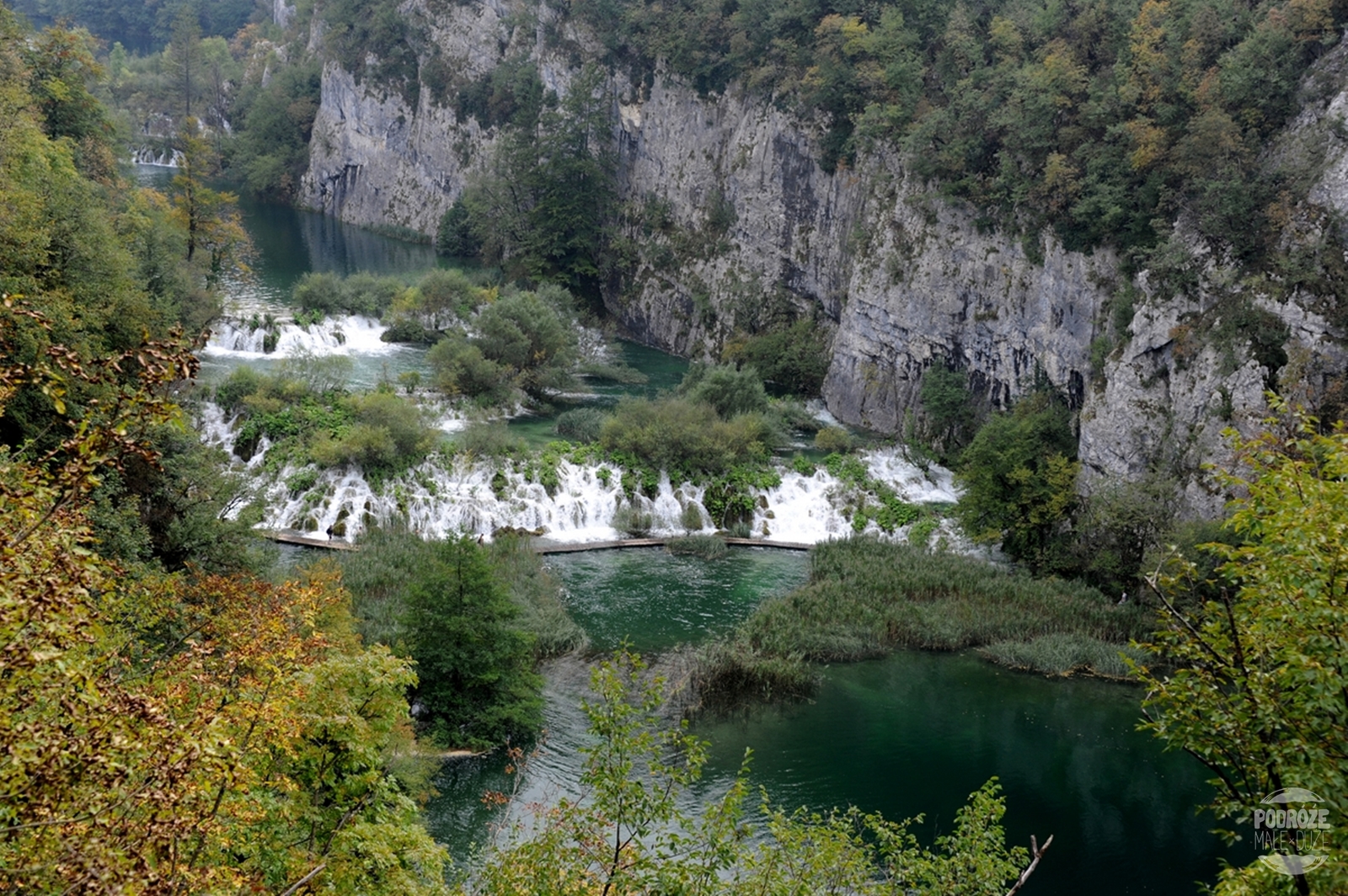 Chorwacja  Jeziora Plitwickie  Park Narodowy wodospady