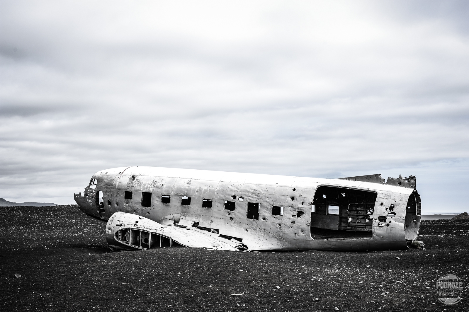 wrak samolotu Dakota Islandia
